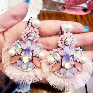 Hand made earrings from Peru